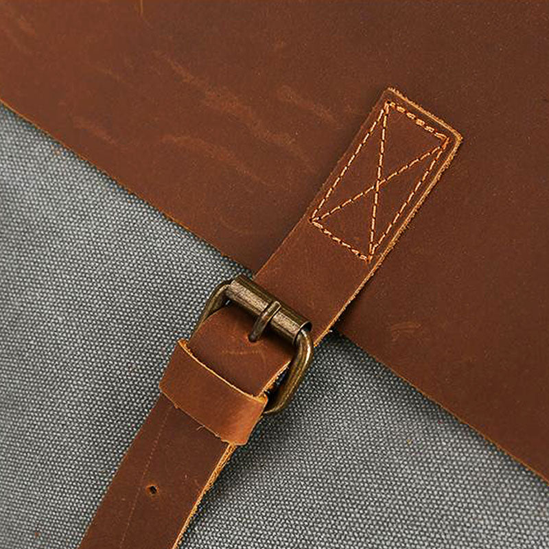 Vintage Canvas Square Backpack