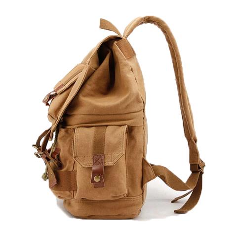 Waterproof Canvas Camera Backpack Vintage Rugged Style