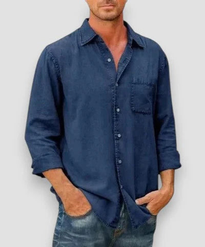 Men’s Long Sleeve Slim Fit Shirt Breathable Fabric