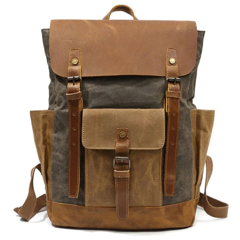 Canvas Vintage Style Backpack Mens