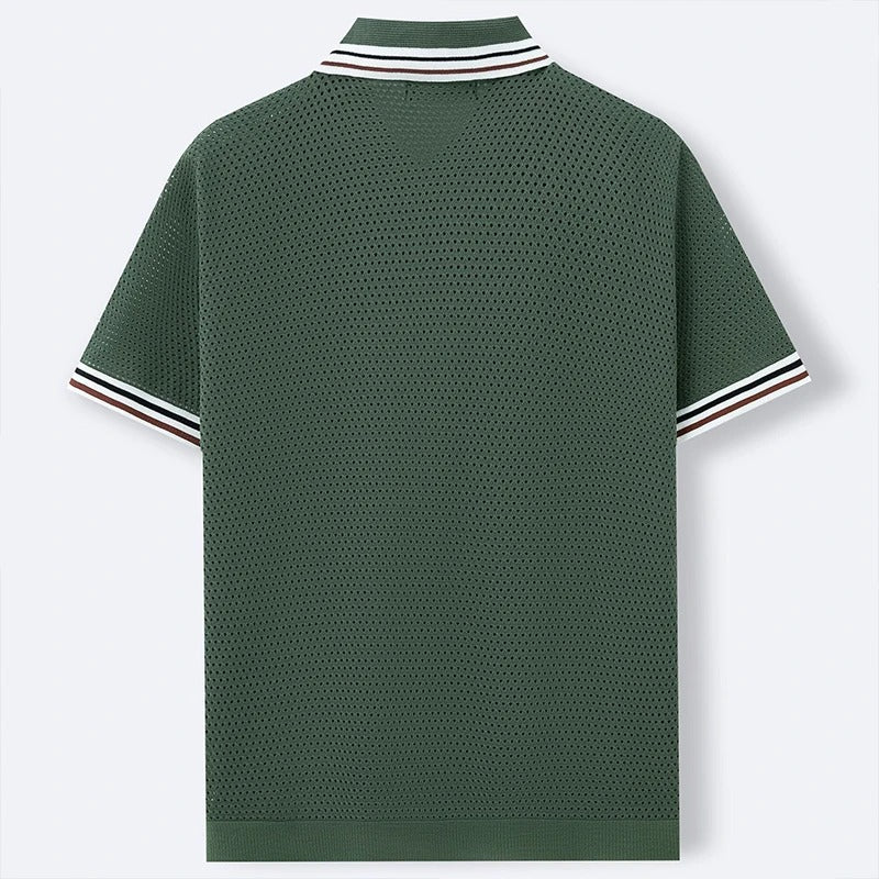 Textured Retro Knit Shirt