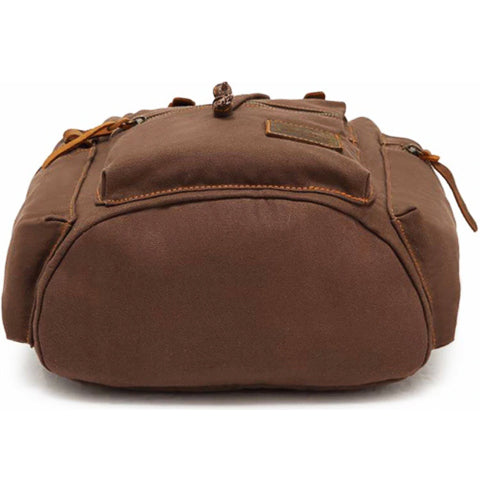 Vintage Canvas Backpack Durable Weather-Resistant Design