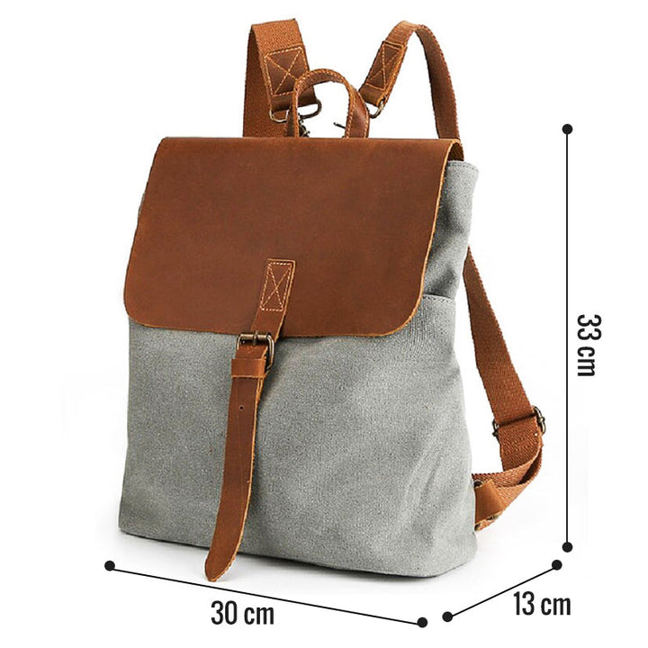 Vintage Canvas Square Backpack