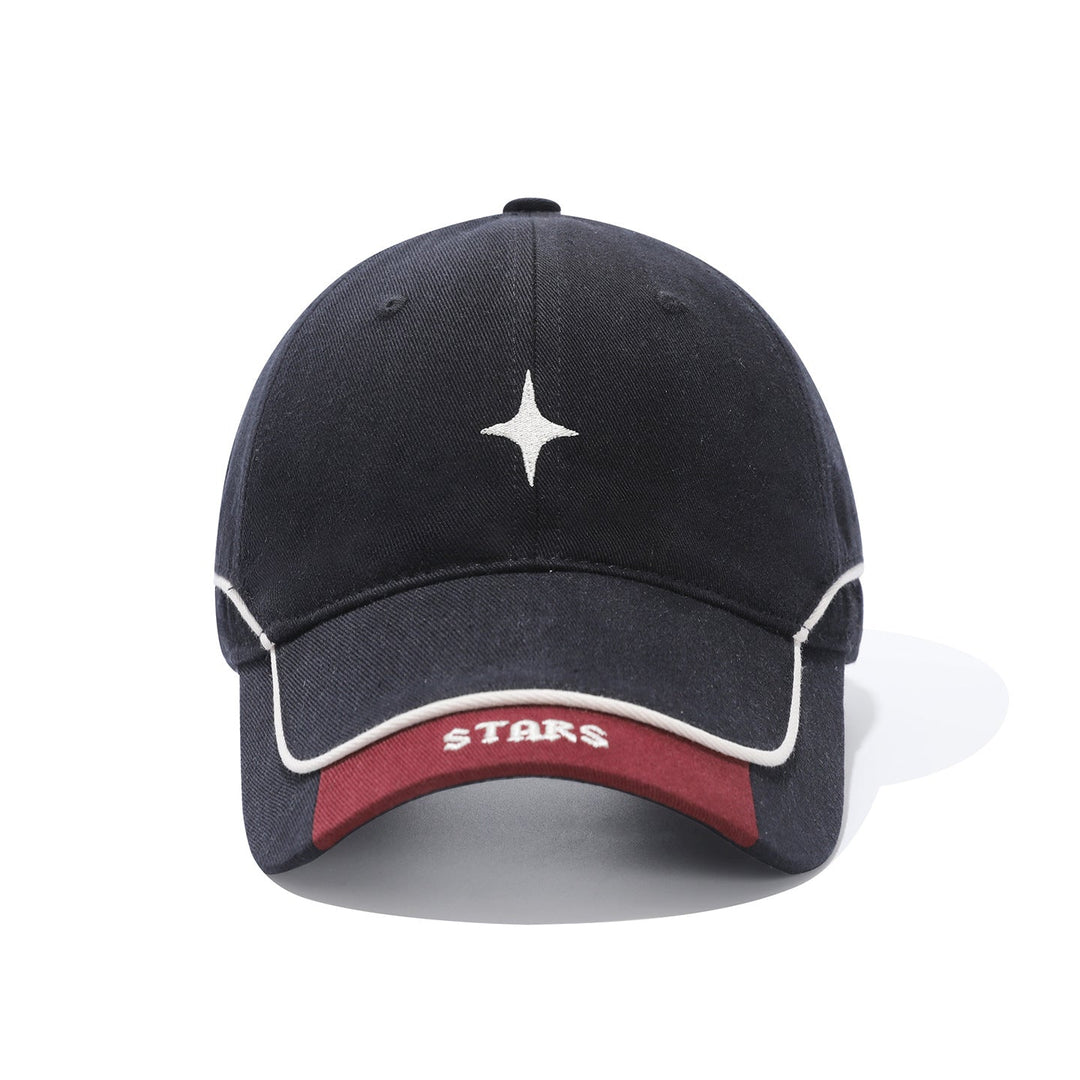 Rear view of men's baseball cap with adjustable fastening