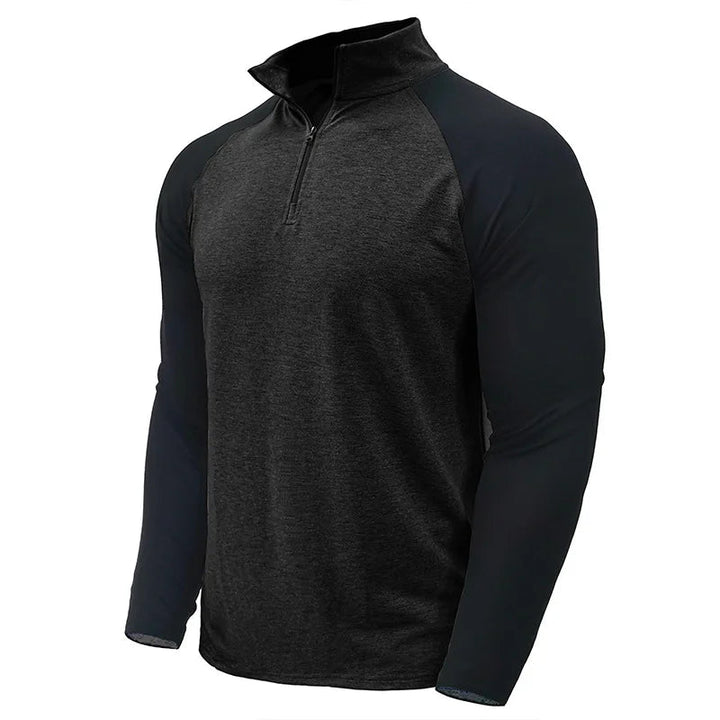 Men's Color Block Stretch Quarter Zip Pullover