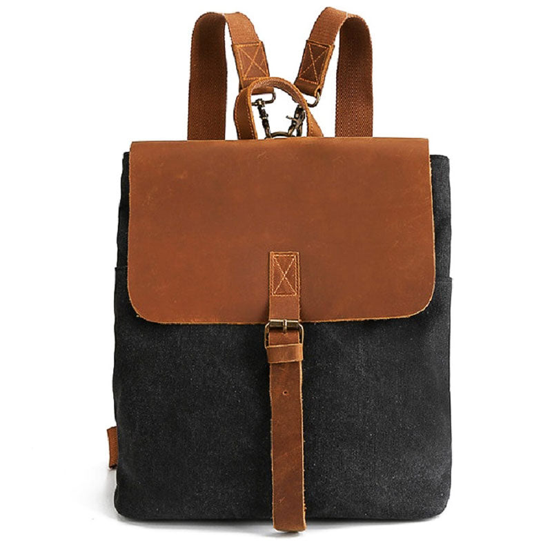 Vintage Canvas Square Backpack