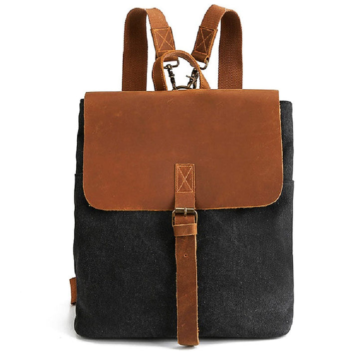 Vintage Canvas Square Backpack