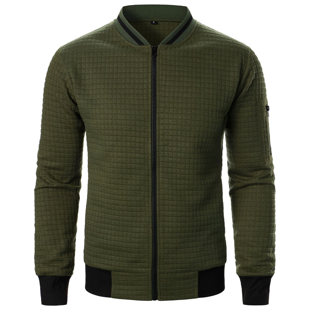 Men's Zip-Up Knit Sweater