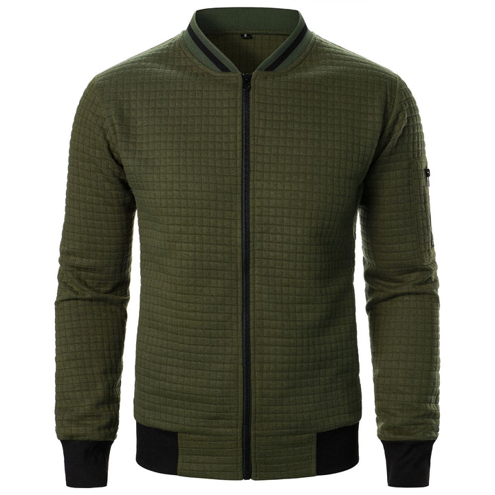Men's Zip-Up Knit Sweater