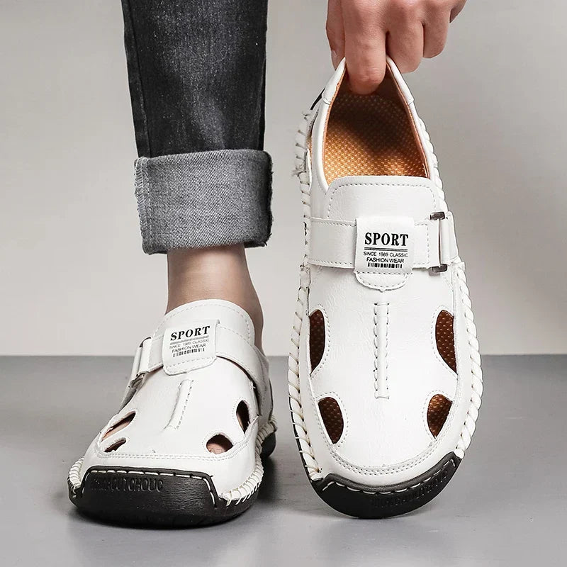 Men's clean line loafers styled for smart casual wear