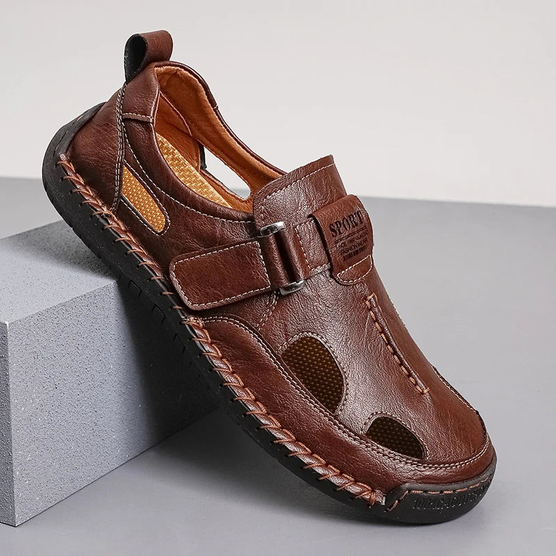 Pair of men's cushioned loafers displayed together