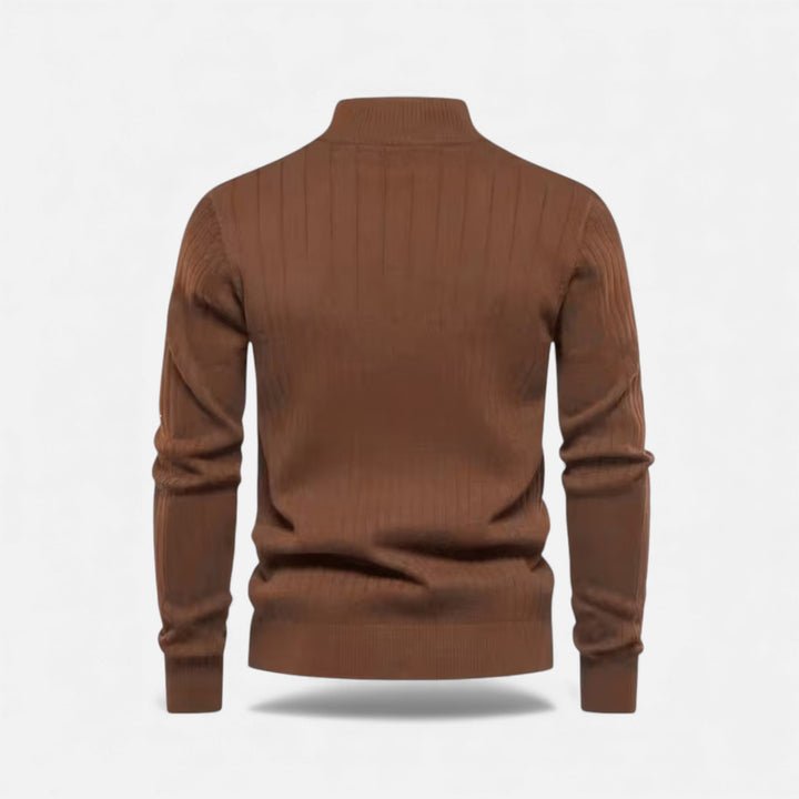 Men's longline cardigan highlighting its versatile everyday design