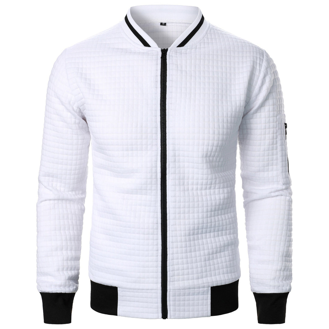 Men's Zip-Up Knit Sweater
