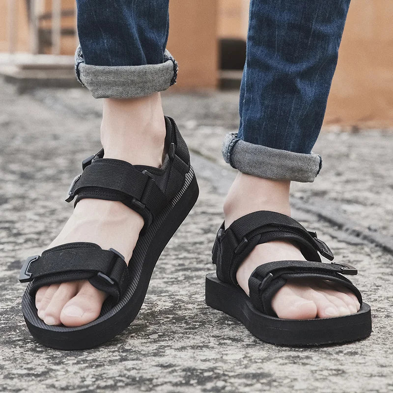 Men's Outdoor Lightweight Soft Fabric Hiking Sandals