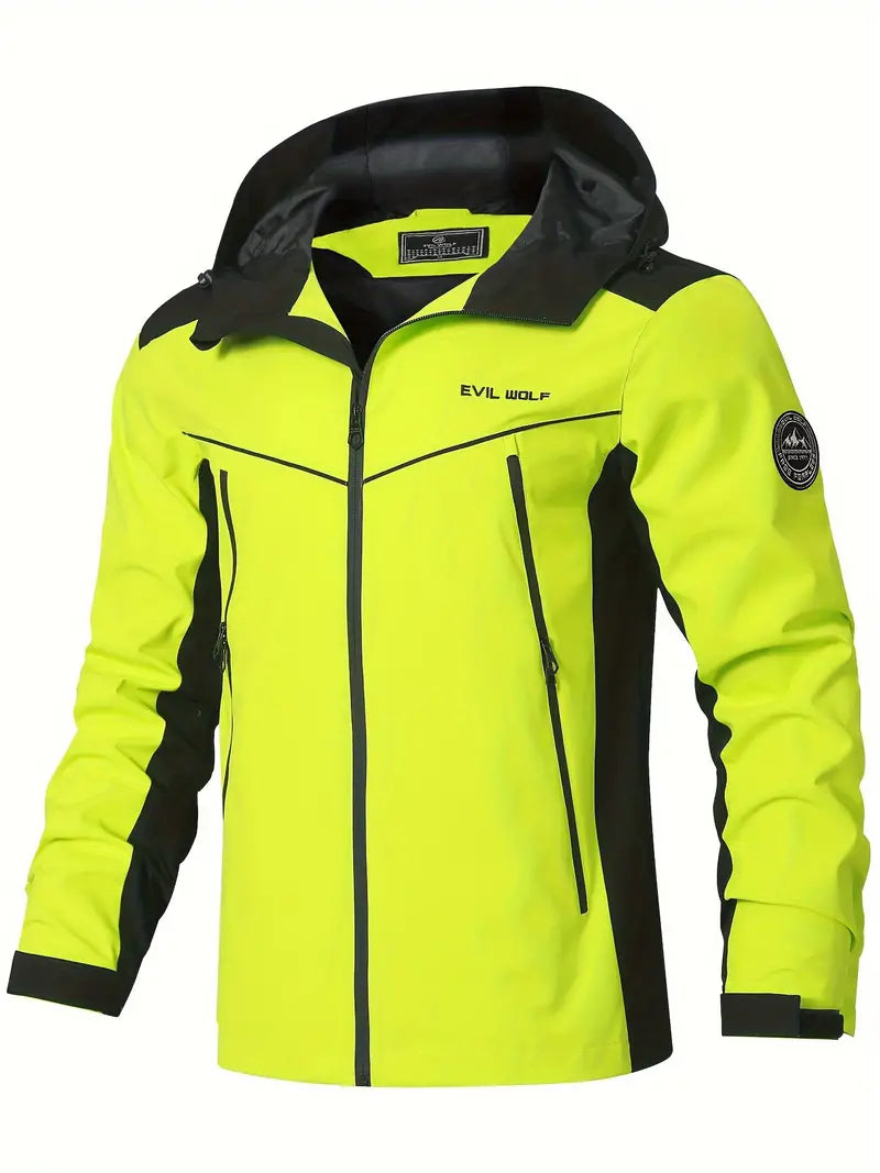 Full view of the women's reflective outdoor jacket