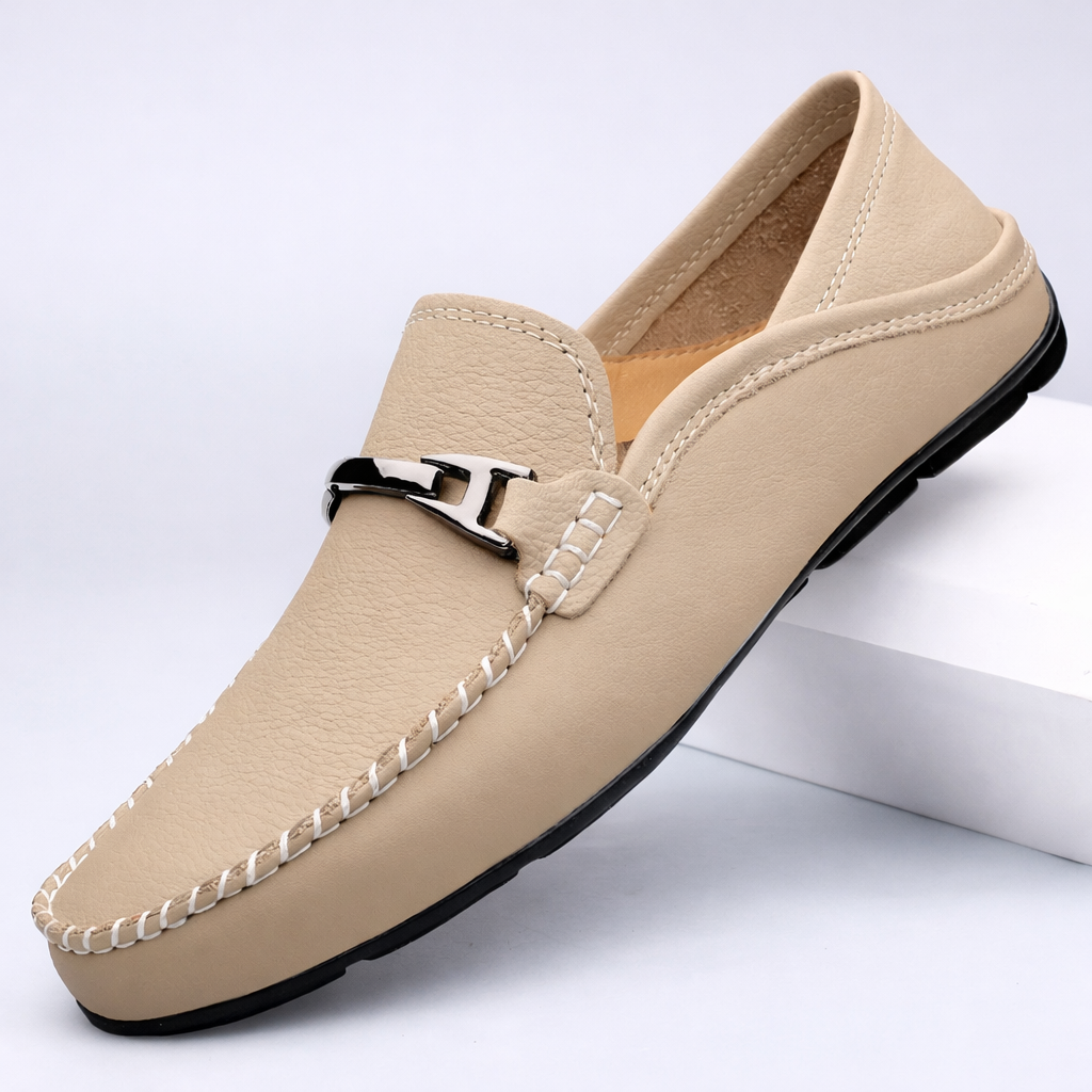 Men’s Leather Slip-On Loafers
