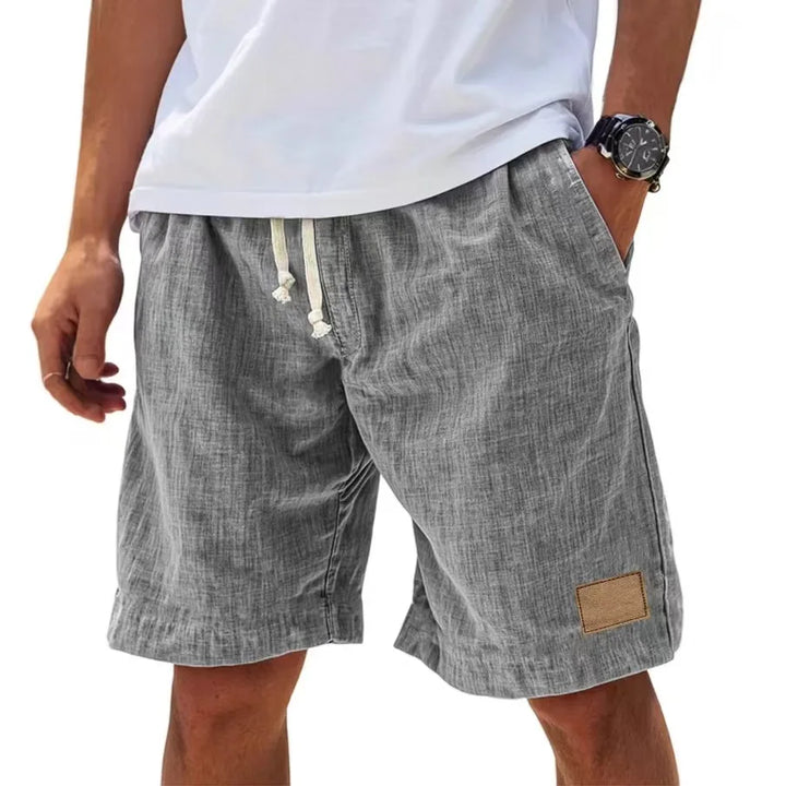 Men's Casual Linen Drawstring Sweat Shorts