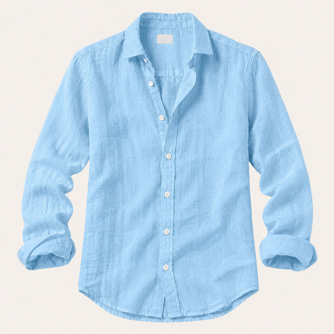 Men's Long Sleeve Relaxed Slim Fit Shirt