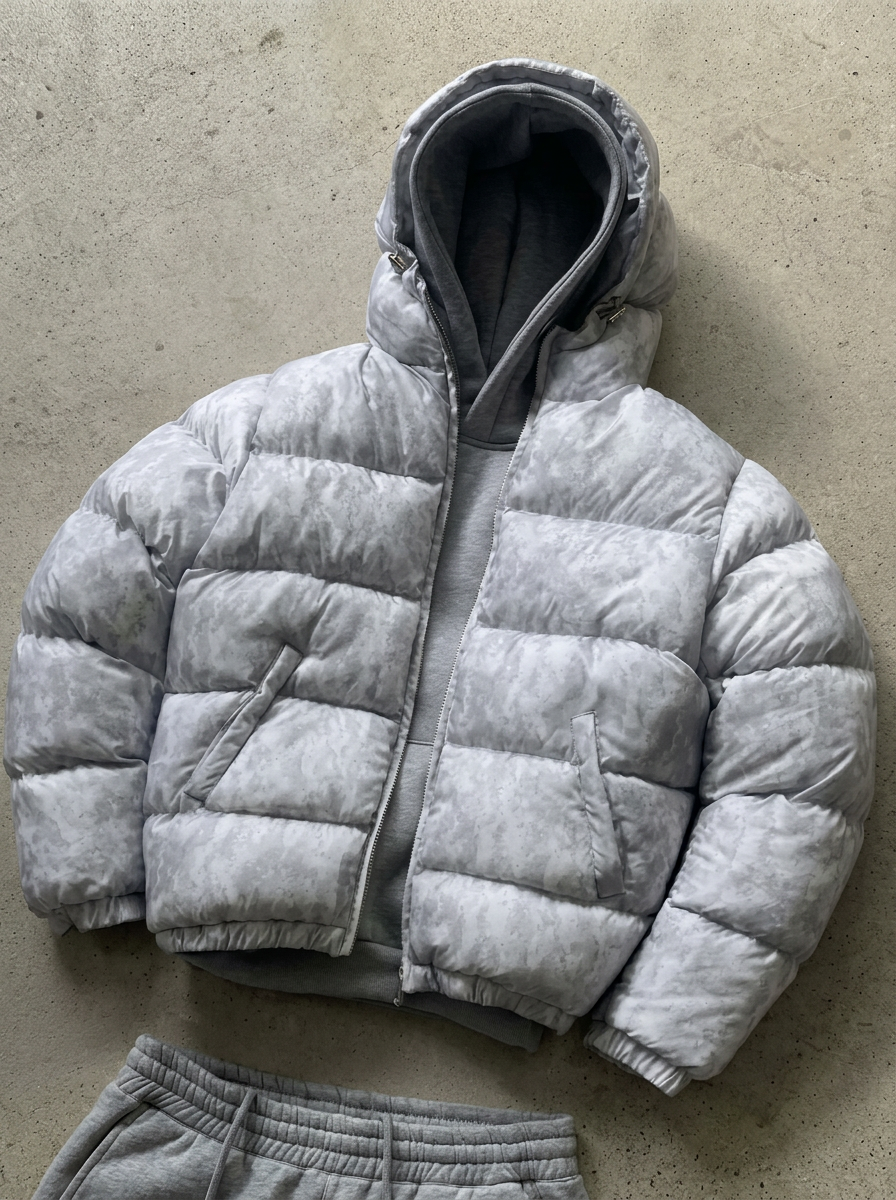 Men's Hooded Puffer Jacket Regular Fit