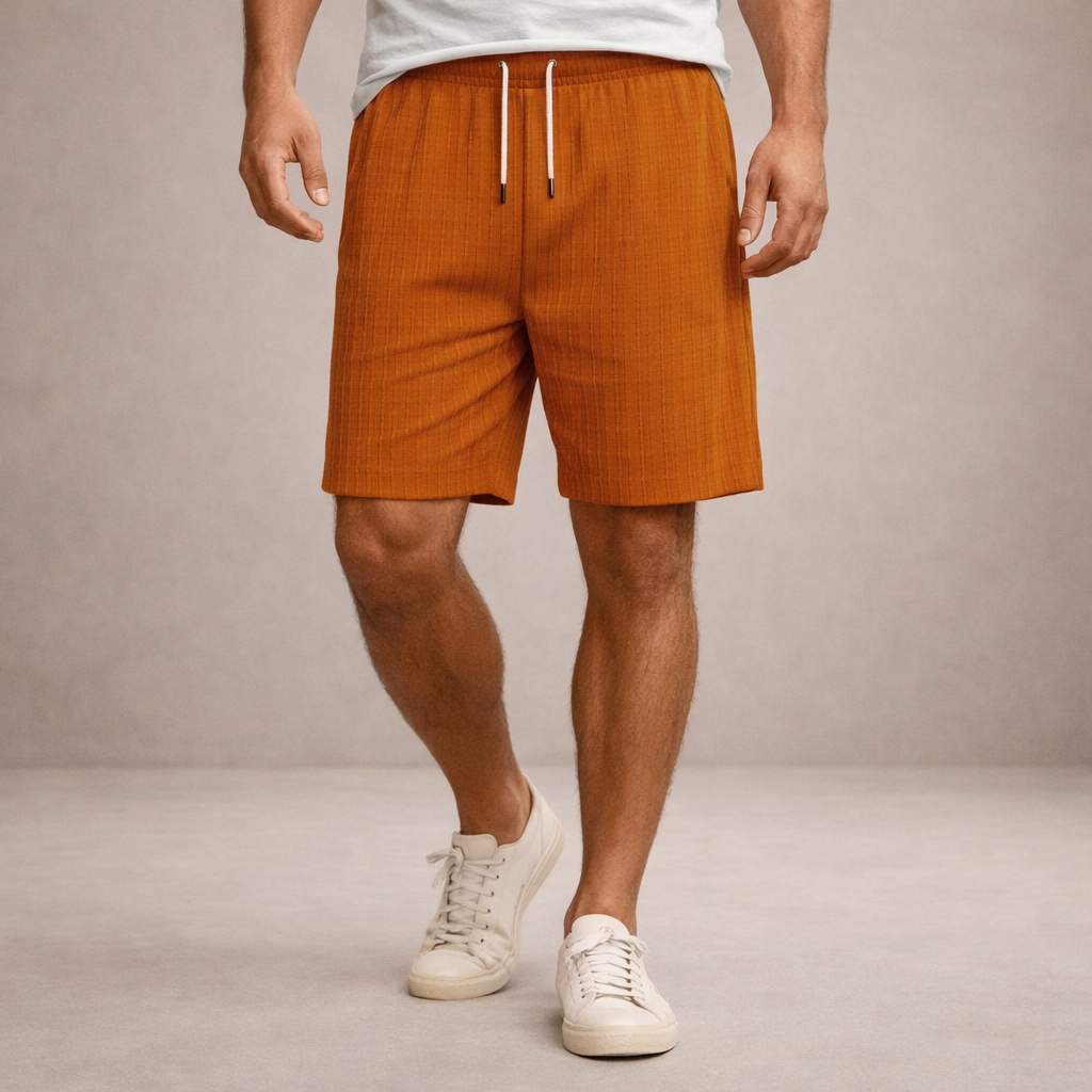 Men's Striped Regular Fit Shorts