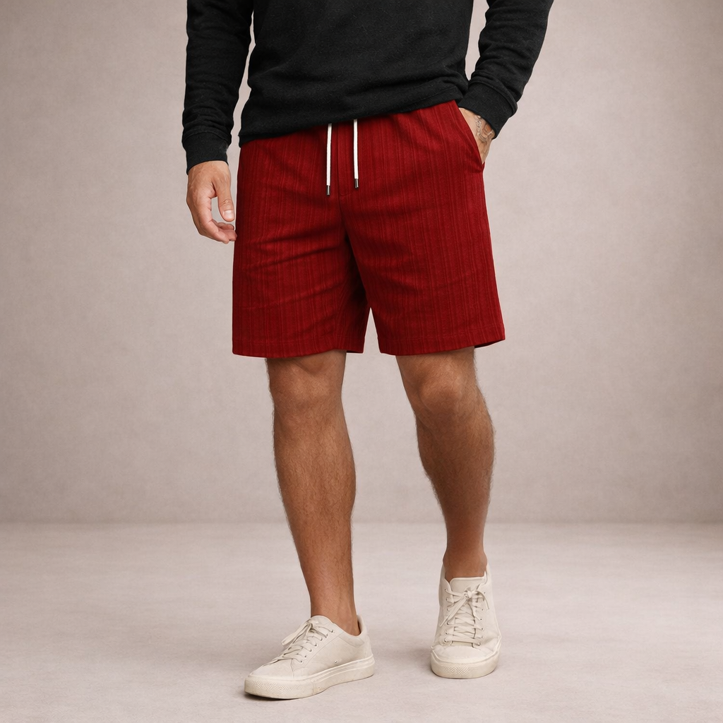 Men's Striped Regular Fit Shorts