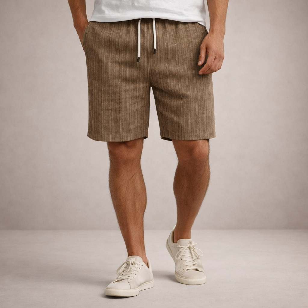 Men's Striped Regular Fit Shorts