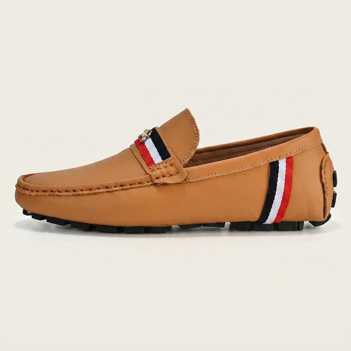Men's comfortable loafers shown from the outer side