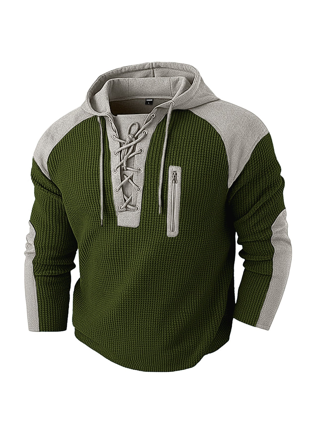 Men's Regular Fit Hoodie With Contrast Panels
