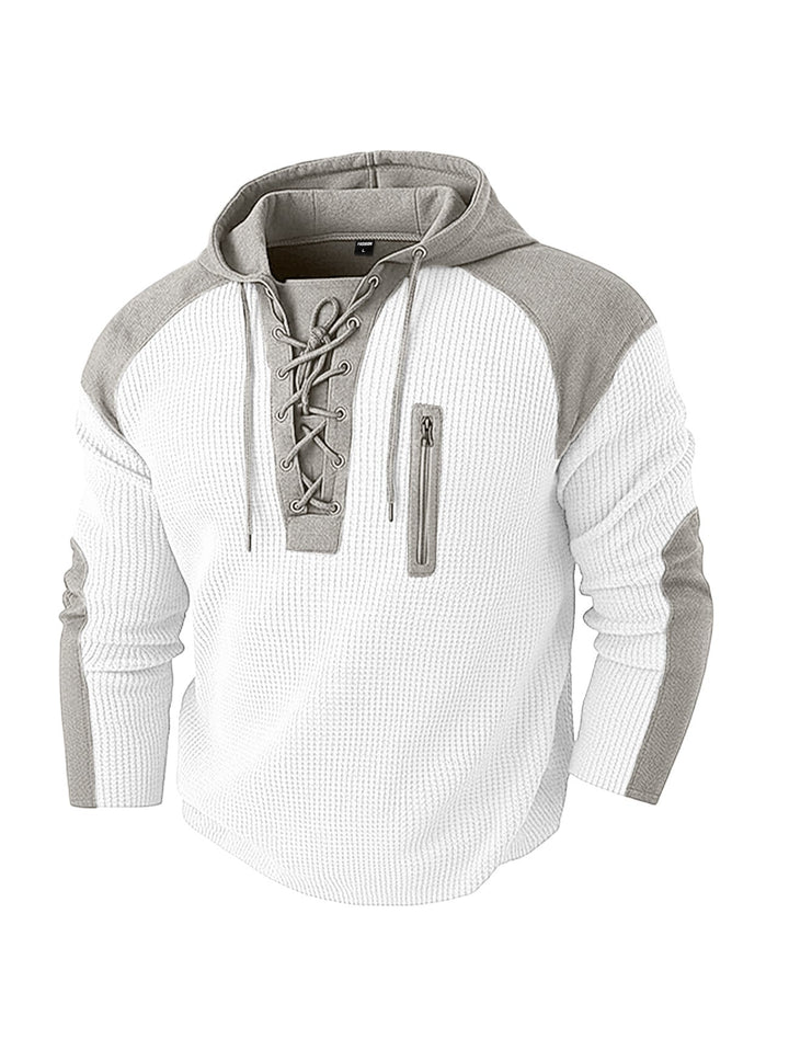 Men's Regular Fit Hoodie With Contrast Panels