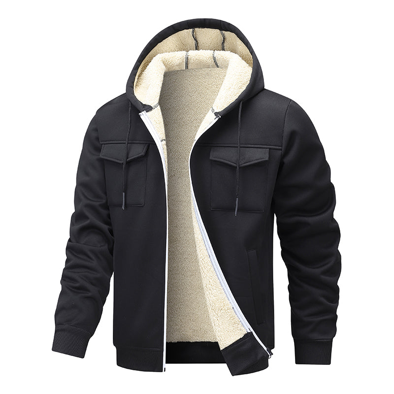 Sherpa Lined Utility Hoodie
