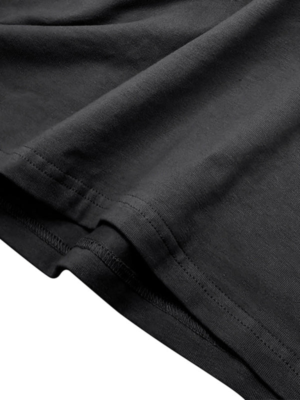 Round Neck Long Sleeve Cotton T-Shirt