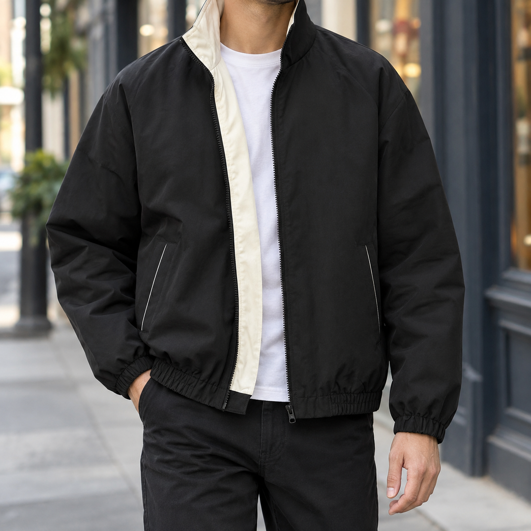 Men's Contrast Woven Jacket