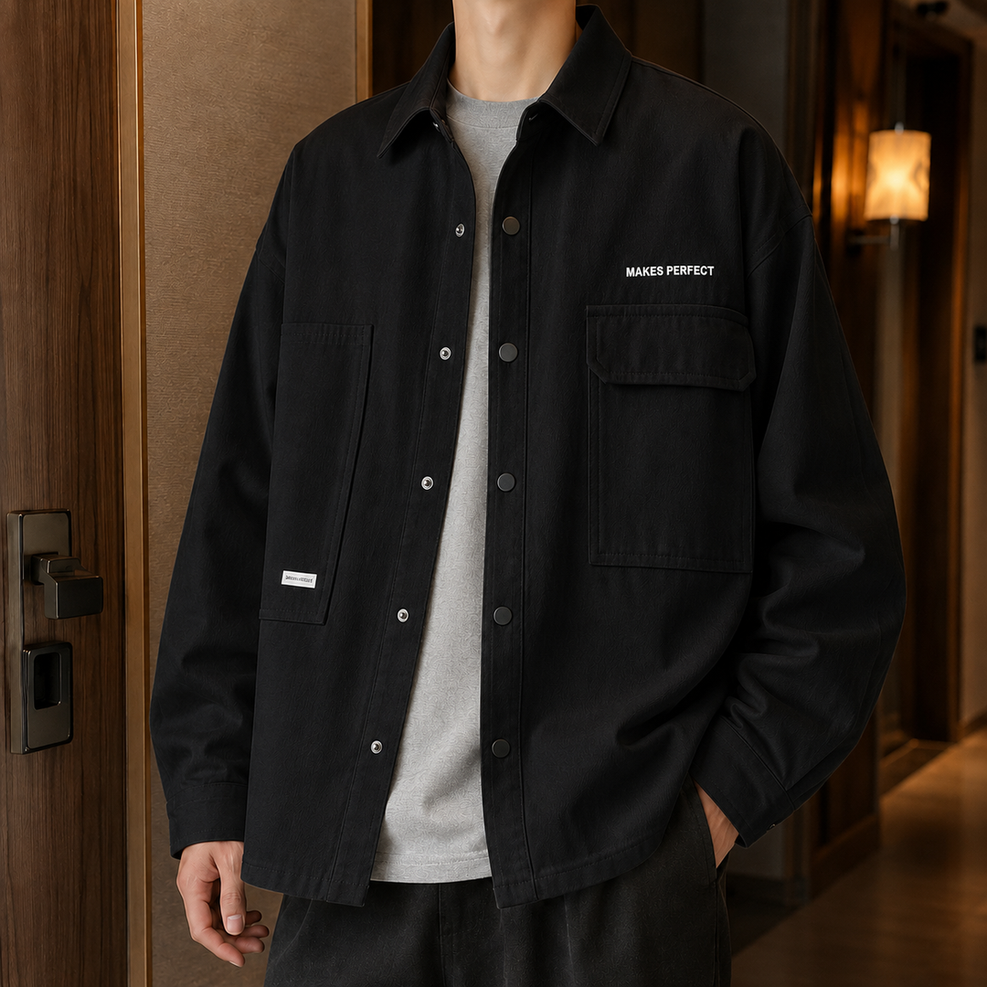 Men's Cotton Blend Utility Jacket