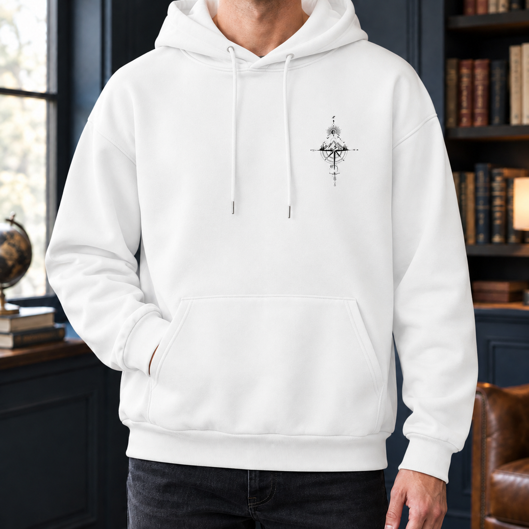 Men's Cotton Blend Graphic Relaxed Hoodie