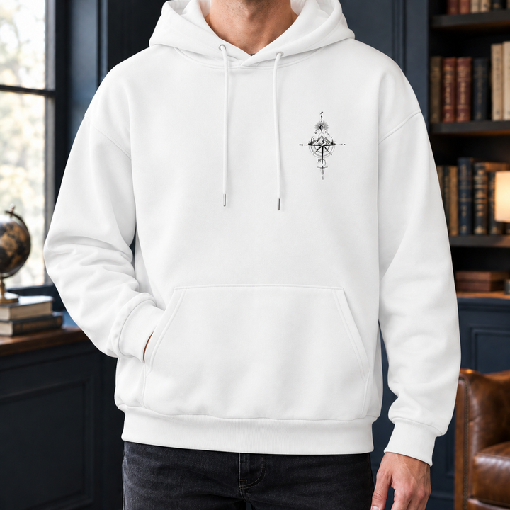 Men's Cotton Blend Graphic Relaxed Hoodie