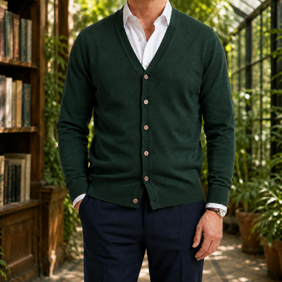 Men's V Neck Knit Sweater
