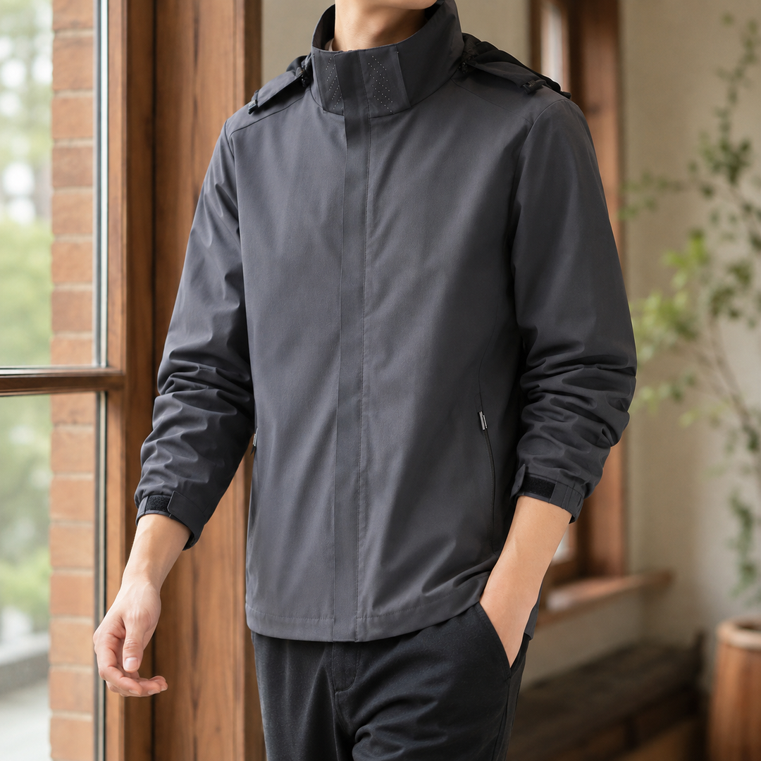 Sleeve and cuff detail on a regular-fit men's jacket