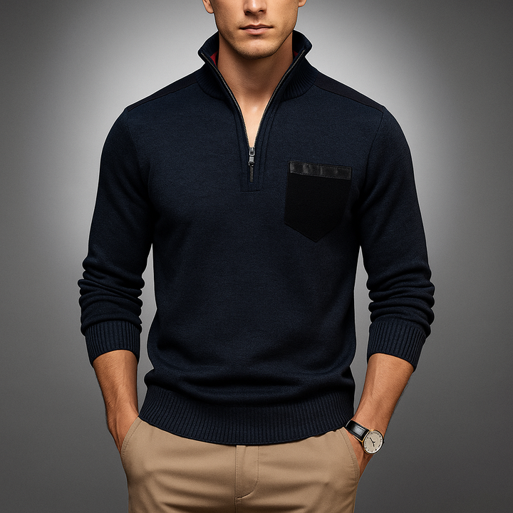 Men's Ribbed Knit Relaxed Cardigan