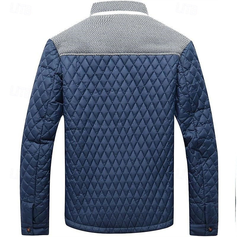 Men's quilted jacket styled for comfortable everyday wear
