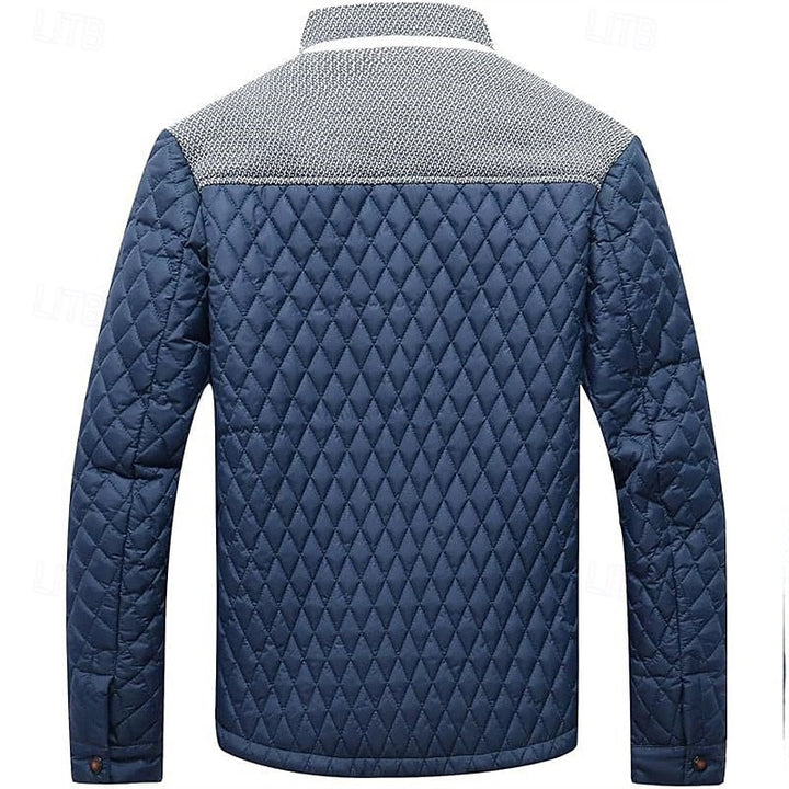Men's quilted jacket styled for comfortable everyday wear