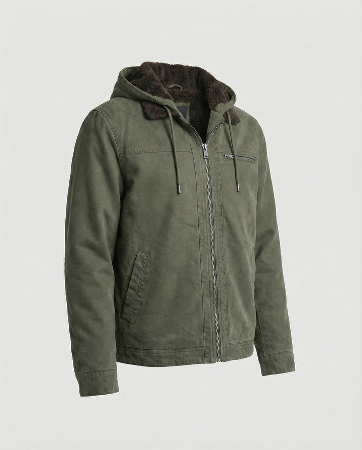 Men's full-zip outdoor jacket suitable for travel and weekend wear