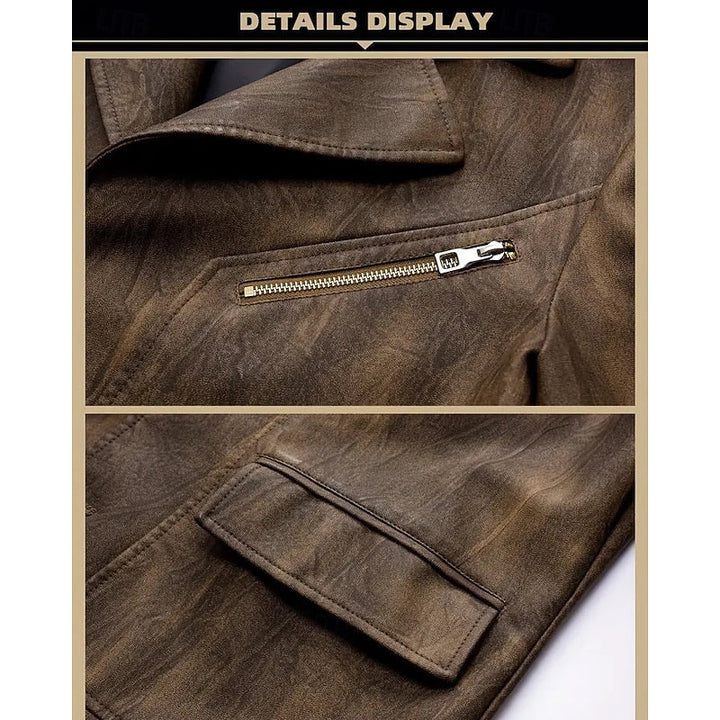 Close-up of the blazer's lapel and front fastening