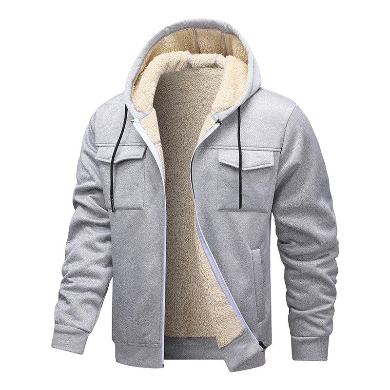 Sherpa Lined Utility Hoodie