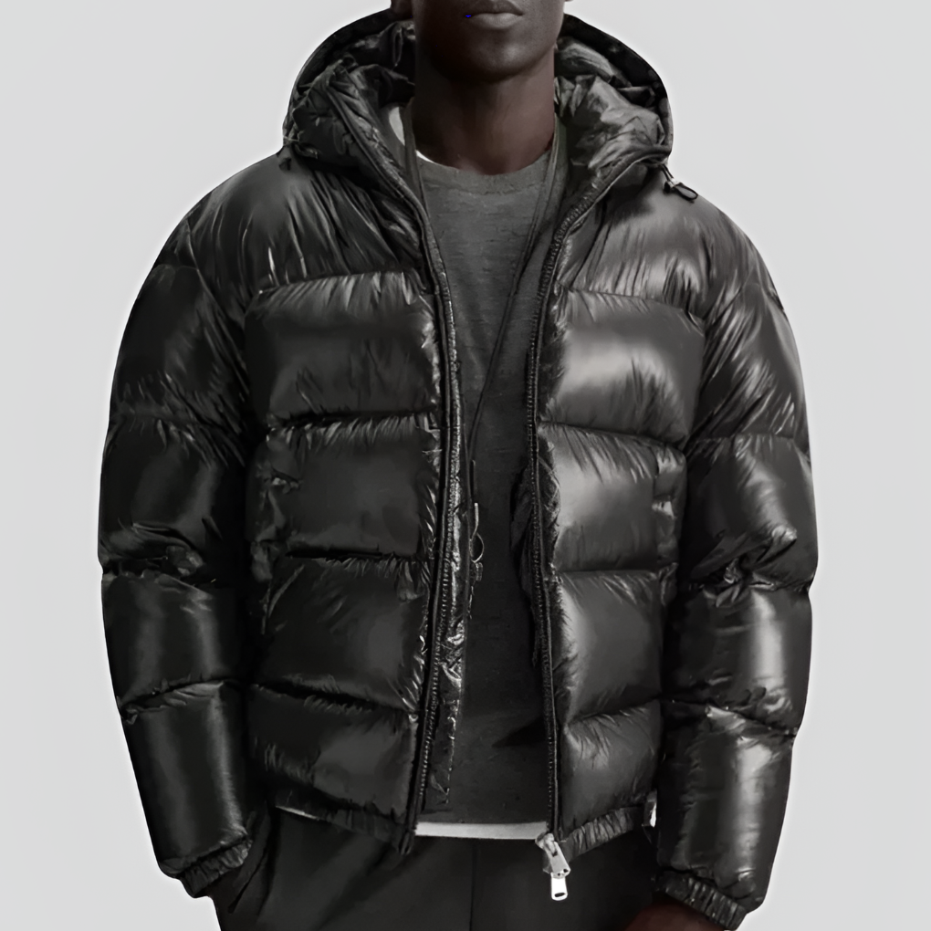 Men's Quilted Hooded Winter Jacket