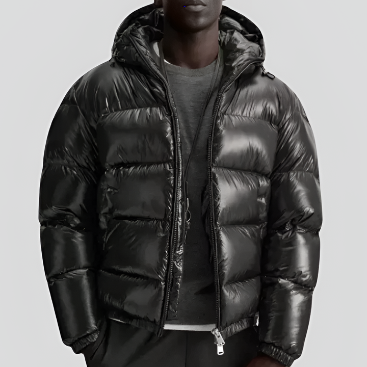 Men's Quilted Hooded Winter Jacket