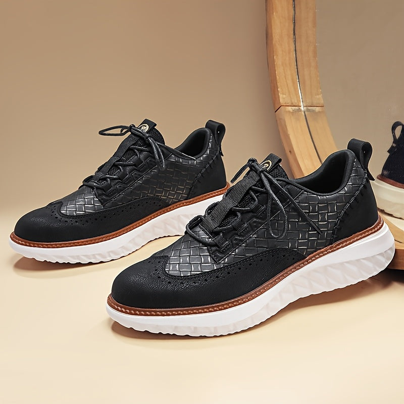 Breathable upper detail on men's casual footwear