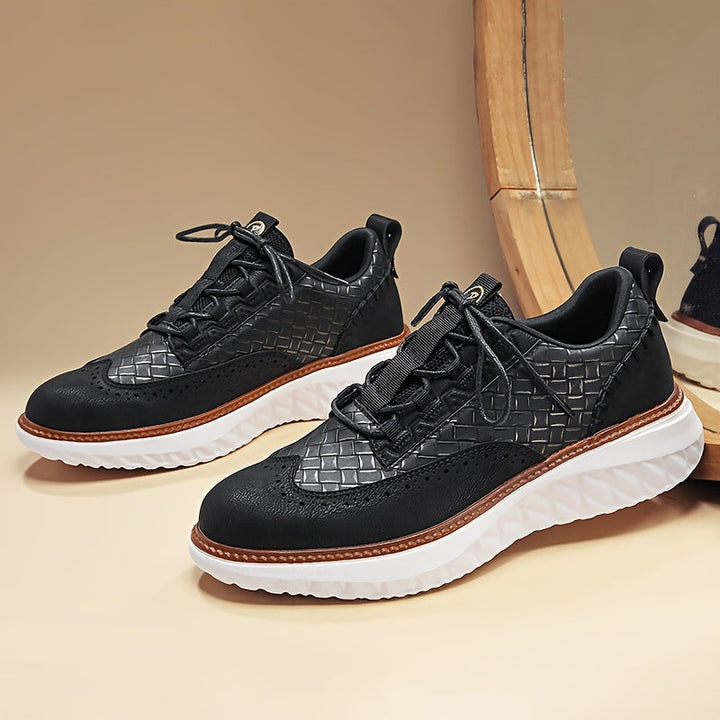 Breathable upper detail on men's casual footwear