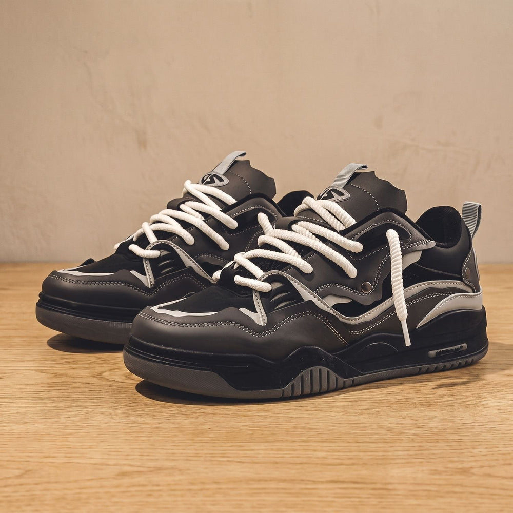 Men's chunky sneakers shown from a three-quarter angle