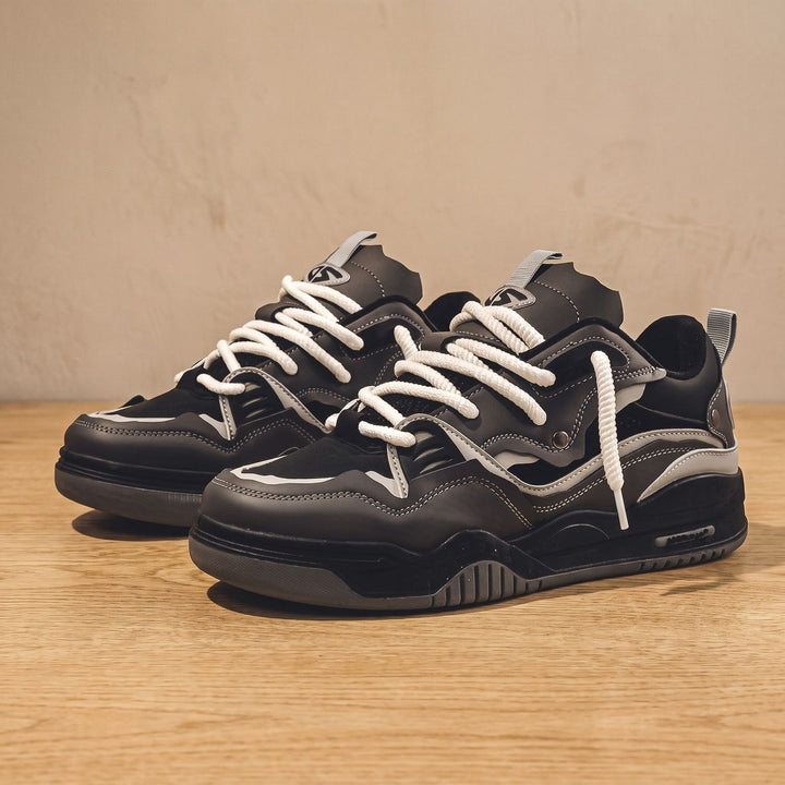 Men's chunky sneakers shown from a three-quarter angle