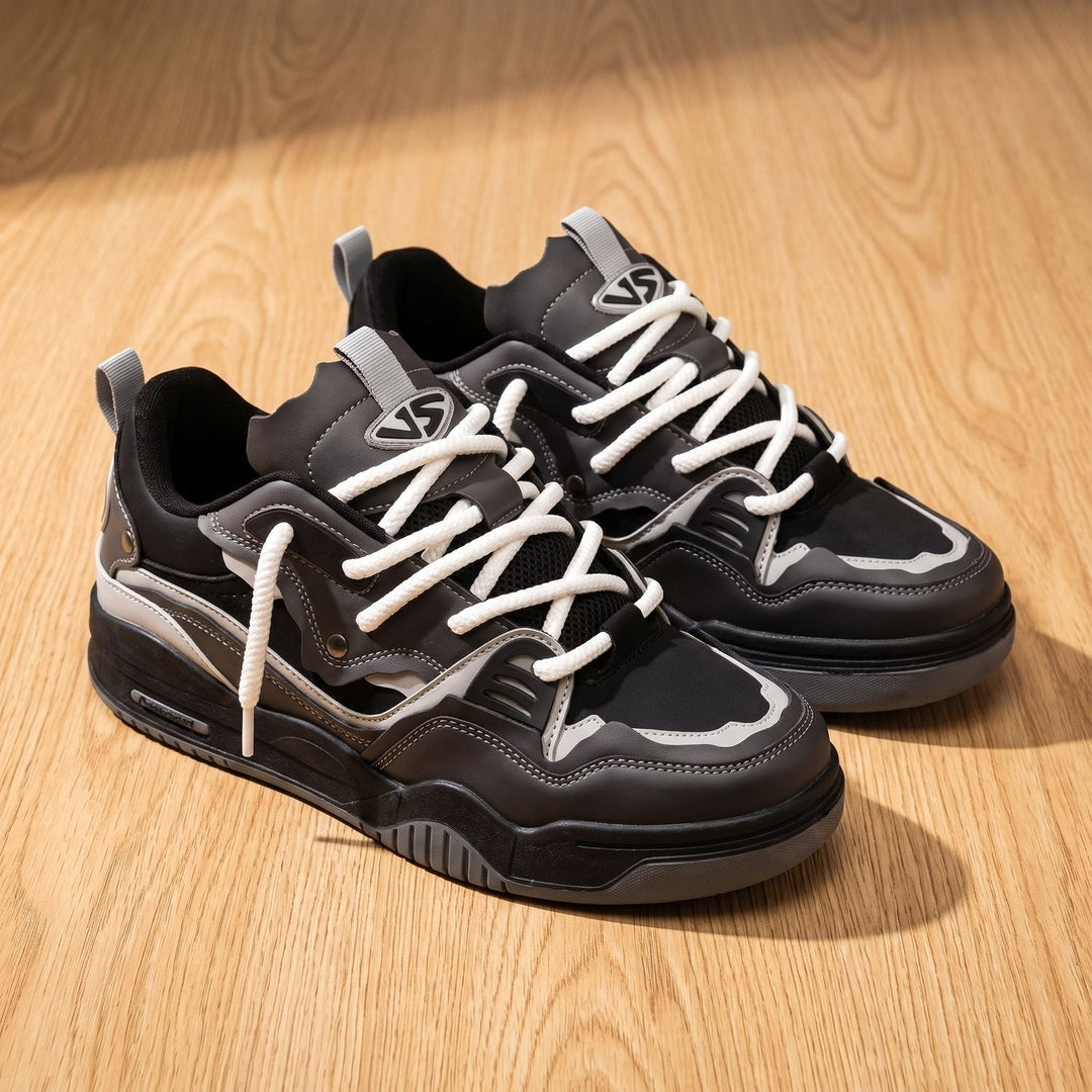 Men's Chunky Low-Top Lace-Up Sneakers